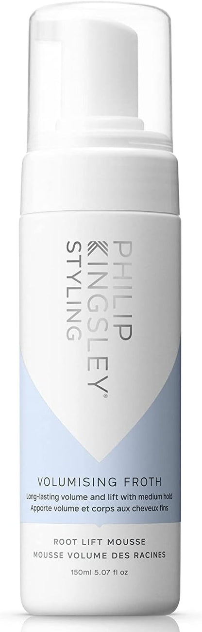 PHILIP KINGSLEY | Volumizing Froth Styling Mousse | Root Lifting Moose | Long-Lasting Volume and Lift with Medium Hold | 11.69oz