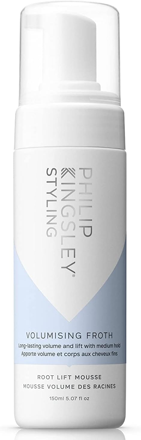PHILIP KINGSLEY | Volumizing Froth Styling Mousse | Root Lifting Moose | Long-Lasting Volume and Lift with Medium Hold | 11.69oz