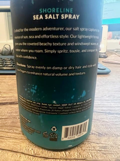 FoxyBae Sea Salt Spray for Men - Texture Spray for Hair - Surf Spray to Add Volume for Tousled Hair - Texturizing Spray for Waves - Sea Salt Spray for Hair - with Biotin - 8 fl oz
