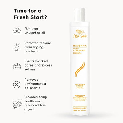 Ravenna Blond B-tox Hair Treatment Kit - 1kg/35.02 oz Hair B-tox + 300ml/10.1 fl.oz Anti-Residue Clarifying Shampoo for Longer Effect