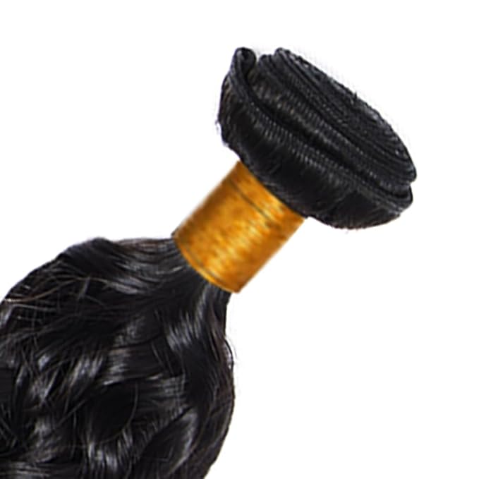 34 Inch Natural Color Water Wave Bundles Color 1B Bundles Human Hair Niegmeag Brazilian 8A Virgin Remy Hair Extensions Natural Black Wet and Wavy Bundle