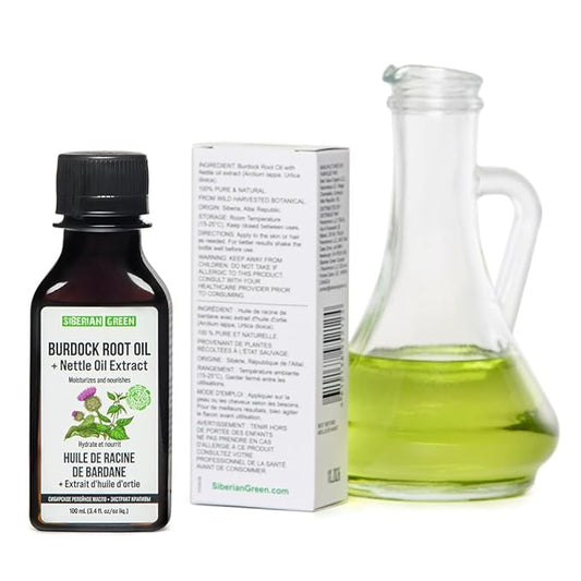 Burdock Oil with Nettle Oil Extract 100ml Natural Hair Loss Burdock Root Care Anti-Dandruff Scalp Stimulates Growth