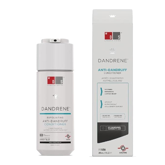 DS Labs Dandrene Dandruff Conditioner - for Itchy, Flaky Scalp, Moisturizing Conditioner with Aloe Vera, Supports Scalp Health & Oil Control, For Seborrheic Dermatitis & Psoriasis, 205mL
