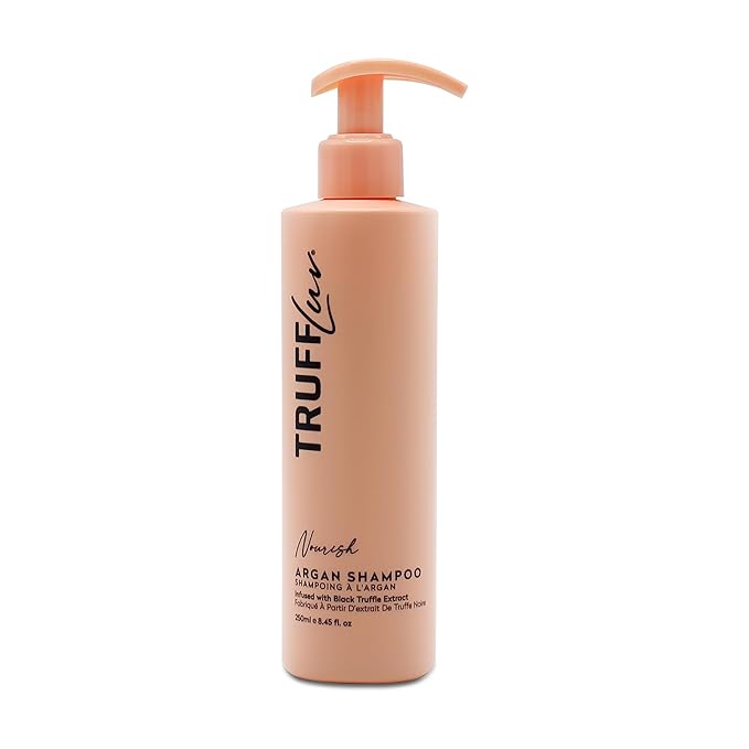 | Nourish Collection Argan Shampoo, Infused with Black Truffle Extract, Replenishing Shampoo, Deeply Hydrates, Nourishes & Soothes Hair and Scalp, Paraben Free, Sulfate Free, 8.45 Fl Oz