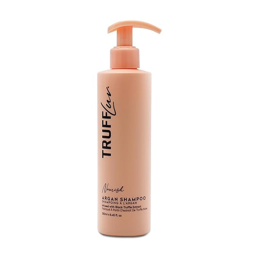 | Nourish Collection Argan Shampoo, Infused with Black Truffle Extract, Replenishing Shampoo, Deeply Hydrates, Nourishes & Soothes Hair and Scalp, Paraben Free, Sulfate Free, 8.45 Fl Oz