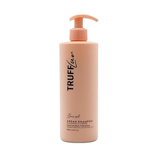 | Nourish Collection Argan Shampoo, Infused with Black Truffle Extract, Replenishing Shampoo, Deeply Hydrates, Nourishes & Soothes Hair and Scalp, Paraben Free, Sulfate Free, 16.9 Fl Oz