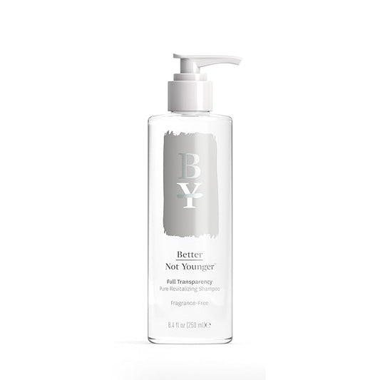 Better Not Younger Fragrance Free Shampoo for Women Over 40 – Sulfate Free Hypoallergenic Shampoo for Sensitive Scalp & Thinning Hair – Strengthens Fine, Aging Hair with Chia Seed & Yuzu – 8.4 fl oz