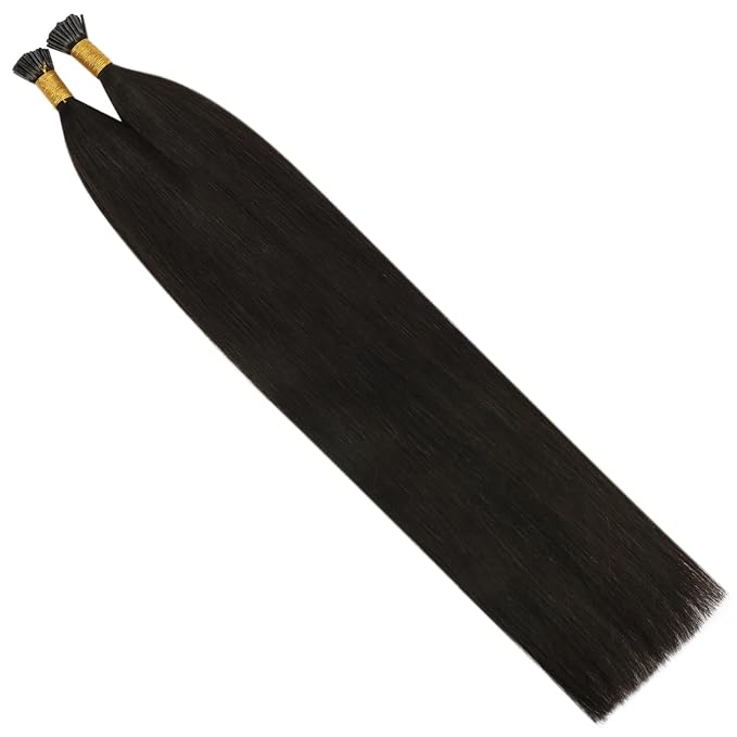 YoungSee I Tips Hair Extensions Real Human Hair Dark Brown Itip Hair Extensions Real Human Hair Brown Tip Hair Extension for Everyday Use 18 Inch 60s 50g Pre Bonded Hair Extension Long Lasting