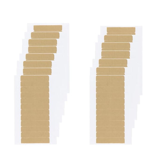MAXITA No-Residue Replacement Tape for Hair Extensions - 180 Double Sided Tabs, 1.6 * 0.3 inch