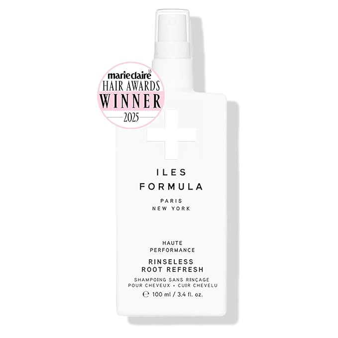 ILES FORMULA Rinseless Root Refresh – Liquid Alternative to Dry Shampoo Spray for Women & Men - Non-Aerosol, Residue Free, Salon Grade Botanical Formula for Oily Roots, Extensions & Clean Style