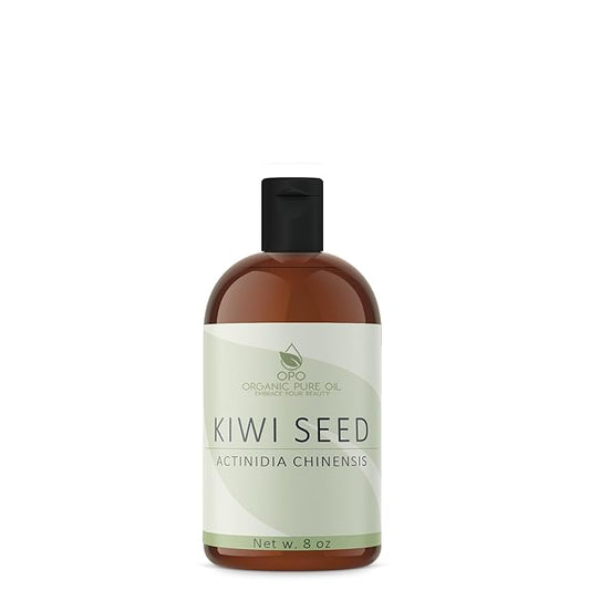 Kiwi Seed Oil - 8 oz - 100% Pure, All Natural, Cold Pressed, Unrefined, Premium Grade Carrier Oil Perfect for Hair, Skin, Scalp, Body Care Vegan Moisturizer, DIY, Cosmetics - Packaging May Vary