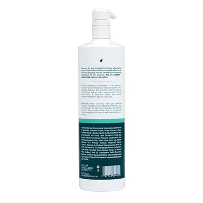 SUDZZFX Conditioner for Dry Damaged Hair - AquaFix Hydrating Deep Hair Conditioner - 33.8 Fl Oz - Sulfate Free, Color Safe, Extensions Safe