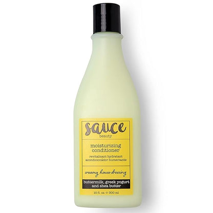 SAUCE BEAUTY Creamy House Dressing Hair Conditioner for Curly Hair, Fine to Medium Hair - Frizz Control Detangler (10 Fl Oz) | Moisturizing, with Shea Butter, Buttermilk, Greek Yogurt