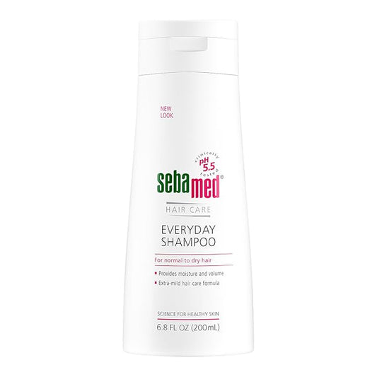 SEBAMED Everyday Shampoo For All Hair Types and Sensitive Scalp pH 5.5 for Healthier Looking Hair 6.8 Fluid Ounces (200 Milliliters)