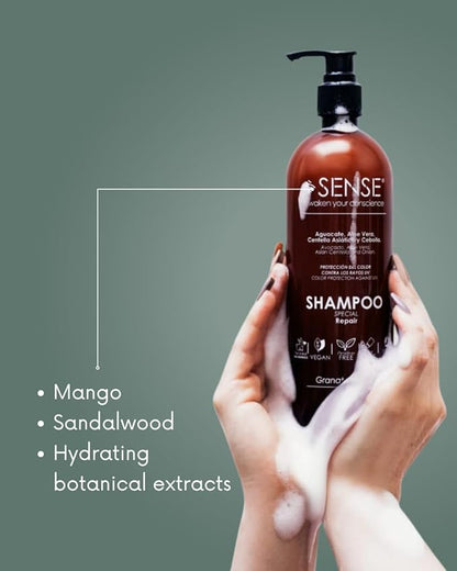 Repair System Shampoo – Hydration, Strength & Color Protection with Centella Asiatica, Onion Extract, Avocado Oil & Aloe Vera – Salt-Free, Paraben-Free – 500 ml