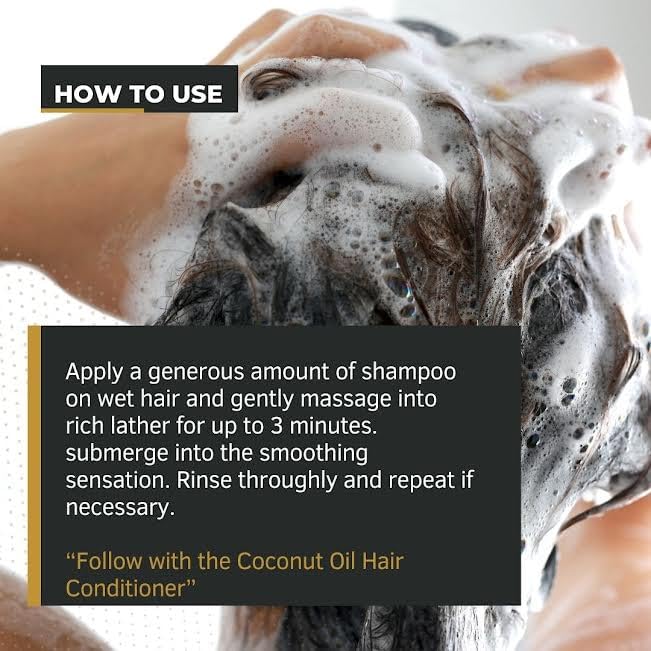 Coconut Milk Shampoo - Coconut Milk Moisturizing Shampoo for All Hair Types, Organic, Natural, and Sulfate-Free, Hydrating and Restoring, Ideal for Men and Women - (16.67 Fl Oz)