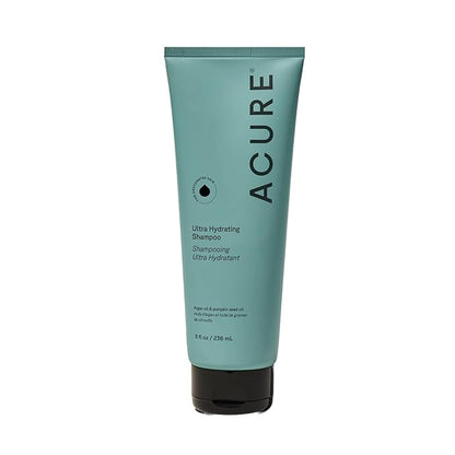 Acure Ultra Hydrating Shampoo - Moisturizing Shampoo for Women & Men, Moisturize and Soften Fine, Dry, Damaged, Color Treated Hair & Scalp w/Argan Oil, Vegan, Paraben Free, Sulfate Free - 8 fl oz