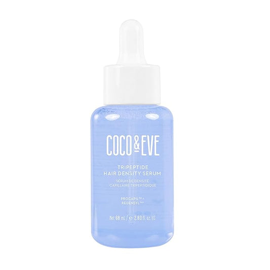 Coco & Eve Boost Therapy Tripeptide Hair Density Serum. For Thicker, Fuller Hair. Anti-Hair Loss & Shedding, Lightweight Scalp Treatment with Biotin & Caffeine for Volume & Restoration (2.03 Fl Oz)