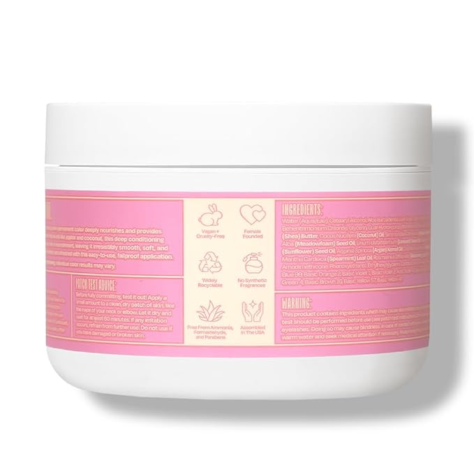 Overtone Color Depositing Semi-Permanent Hair Dye Conditioner - 8 oz For Natural & Color-Treated Hair, Moisturizing Shea Butter & Coconut Oil - Vegan & Cruelty-Free, Pastel Pink is now Cotton Candy