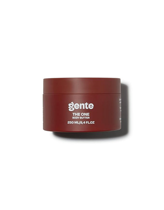 Gente Beauty The One Body Butter Intense Moisturizer with Cupuaçu, Hyaluronic Acid & Pracaxi Oil for Deep Hydration & Smooth Skin– 8.4 fl oz