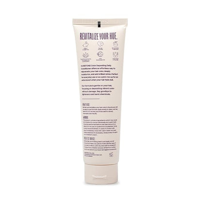 Overtone Daily Color Depositing Conditioner - 4.5oz Temporary Coloring Conditioner with Shea Butter & Coconut Oil - Refresh Color & Prevent Fading- Vegan & Cruelty-Free, Purple for Brown is Royal Plum
