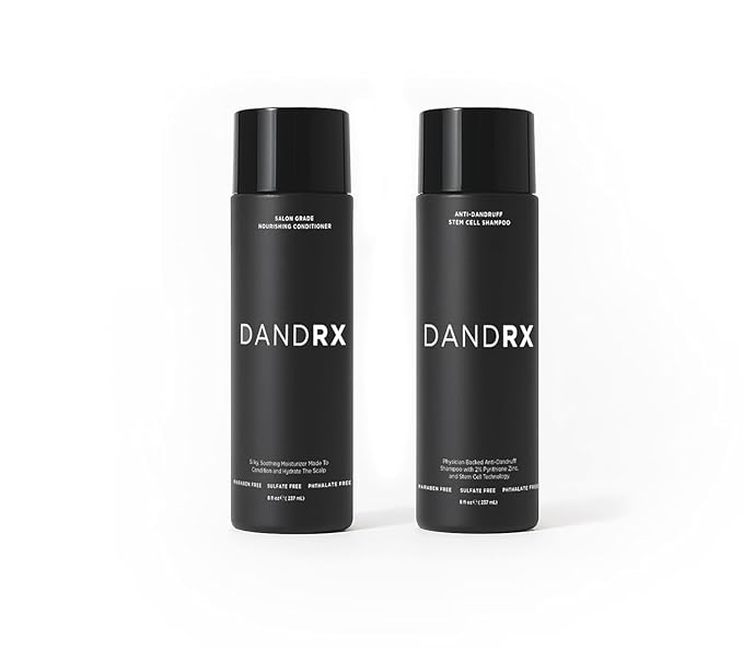 Anti Dandruff Stem-Cell Shampoo and Conditioner with 2% Pyrithione Zinc, Physician Founded for Itchy Scalp,Eliminates Flakes & Fights Dandruff,Color Safe,Sulfate Free,Paraben Free