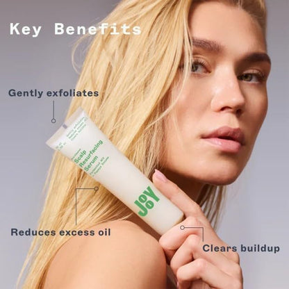 JooY Scalp Serum Duo | Soothing + Resurfacing Serum | Sensitive Scalp Relief + Pre-Cleanse Exfoliation | Niacinamide, Apple Cider Vinegar, Tea Tree, Salicylic Acid & Fermented Superfoods