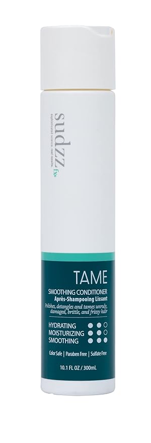 SUDZZFX TAME Smoothing Conditioner - Damaged Hair Treatment - Deep Conditioner for Hair Growth Sulfate-Free, Paraben Free, Color Safe, Frizz Hair Products - Conditioner for Dry Hair 10.1 Fl Oz