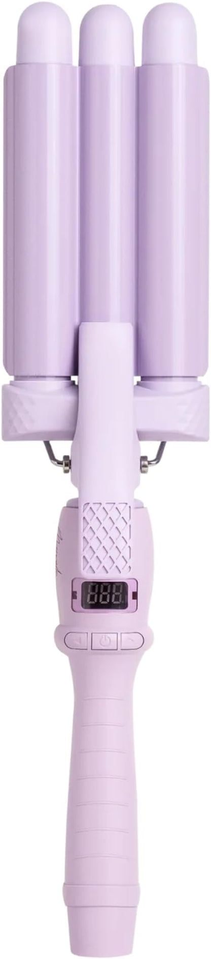 Mermade Hair PRO Hair Waver 0.9" - Hair Waver 3 Barrel, 3 Barrel Curling Iron 0.9 Inch, Ceramic Barrel Waver for Thick, Thin, Long, or Short Hair - 0.9", Lilac