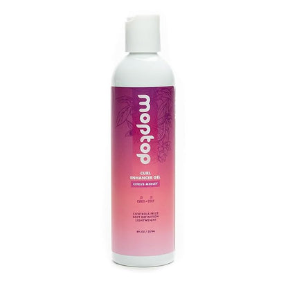 MopTop Curl Enhancer Gel – Curl Defining Gel to Enhance Curly and Coily Hair, Lightweight and Anti Frizz Hair Care with Aloe, Curly Hair Products with Sea Botanicals & Honey (Citrus Medley, 8oz)