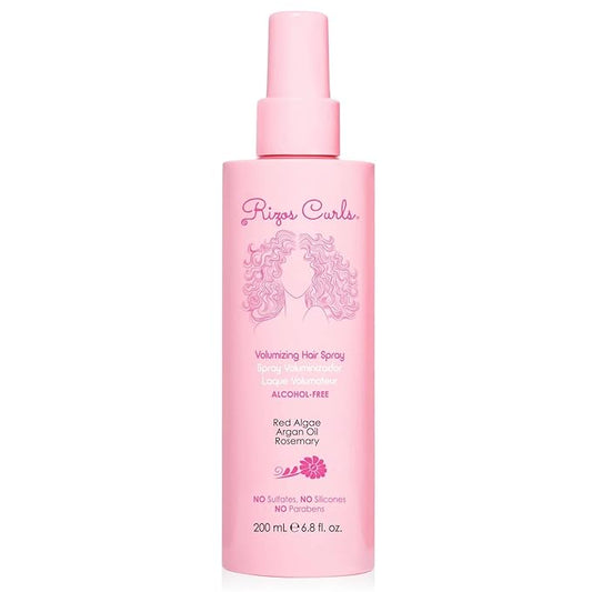 Rizos Curls Alcohol-Free Curl Hair Spray – Flexible Hold, Volume & Frizz Control – Adds Shine & Bounce for All Hair Types Wavy, Curly, Coily 1a–4c – Sulfate, Paraben & Alcohol-Free