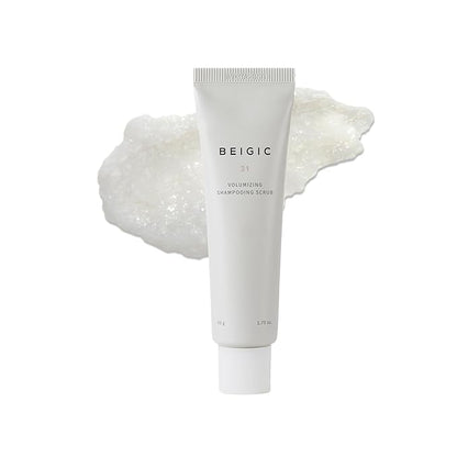 BEIGIC Volumizing Shampooing Scrub – Vegan Clarifying Scalp Exfoliator & Shampoo with Sacha Inchi Oil & Sea Salt for Buildup, Flakes for Itchy Scalps