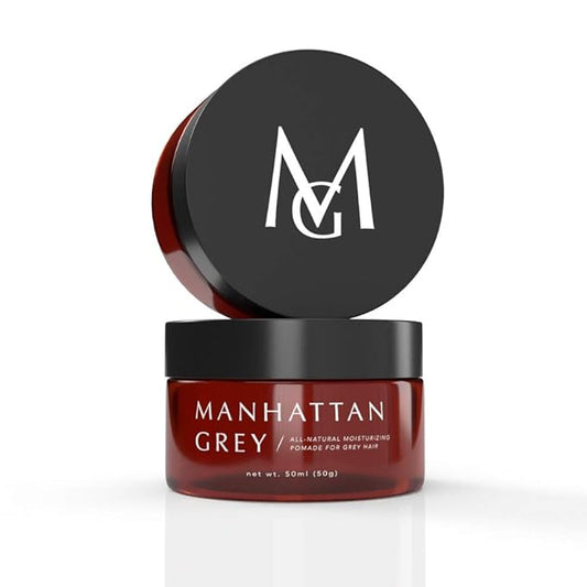 Grey Hair Moisture Pomade for Dry, Damaged Hair | Daily Hair Moisturizer For Hair Scalp and Beard | Sulfate Free - 118 ml / 4.0 oz
