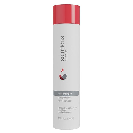 GREAT CLIPS Solutions Violet Shampoo, 10oz | Toning Shampoo Enhances Hair Color | Works on Color-Treated & Natural Hair | For Blonde, Gray, or White Hair
