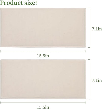 2Pcs Cotton Flannel for Castor Oil Pack, Less Mess Made of Unbleached Organic Cotton Flannel Reusable Soothing Heat Compress for Liver, Abdomen, Joints, Highly Absorbent Soft Feel like Nightgown