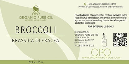 Broccoli Seed Oil - Pure, Refined, Filtered, Non-GMO, Unscented, Deodorized, Virgin Carrier Oil - 32 oz - Hydrating, Moisturizing, for Skin, Hair, Nails, Body