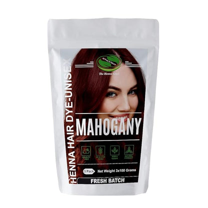 MAHOGANY Henna Hair & Beard Dye/Color 3x100 Grams - The Henna Guys®