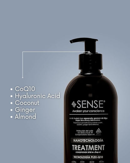 Nanotech Plex Repair Conditioner – Bond Restoration with Hyaluronic Acid, Coconut, Ginger & Q10 – Sulfate-Free, Vegan, Color-Safe – 500 ml