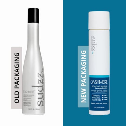 SUDZZFX Cashmere Hydrating Shampoo, 10.1 FL Oz – Sulfate-Free, Color-Safe, Paraben-Free Moisturizing Formula for Men and Women