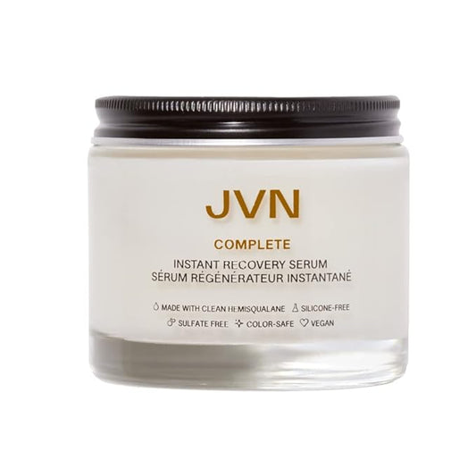 JVN Instant Recovery Serum, Leave-In Anti Frizz Hair Serum, Repairs Hair & Protects Against Heat Damage, Smoothing Serum for All Hair Types (3.4 Fl Oz)