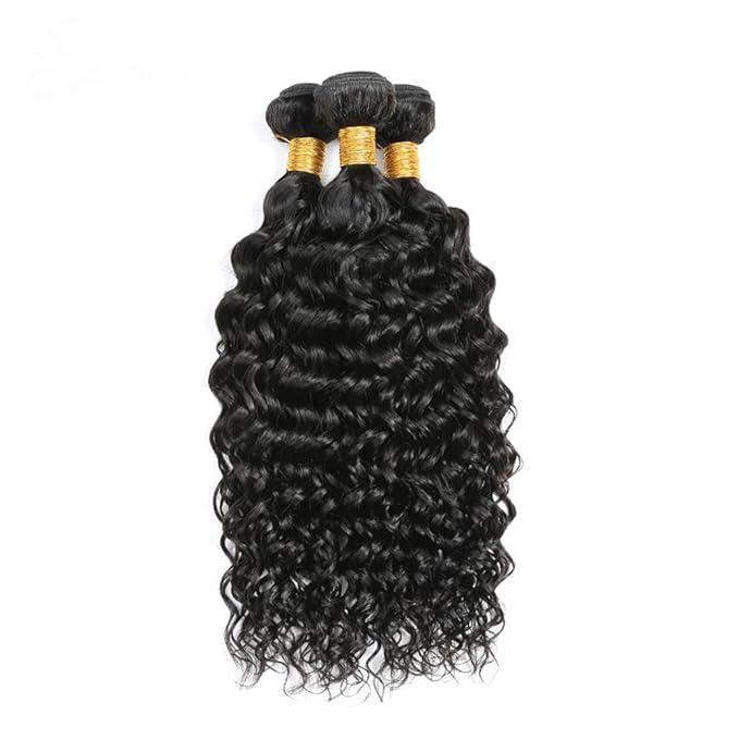 Color 1B Bundles Human Hair Kinky Curly Bundles Color 1B Kinky Curly Human Hair Bundles Mixed Length 3 Bundles 18 20 22 Inch