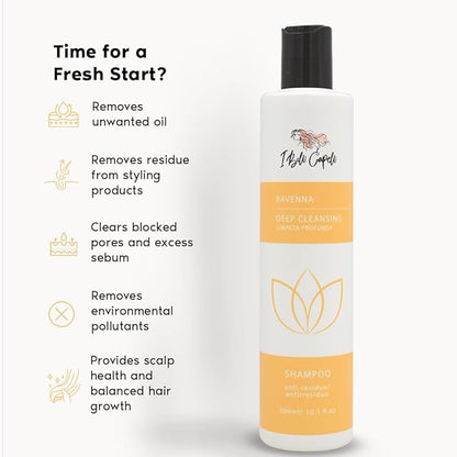 Ravenna Organic B-tox Hair Treatment Kit- 1kg/35.02 oz Hair B-tox + 300ml/10.1 fl.oz Anti-Residue Shampoo