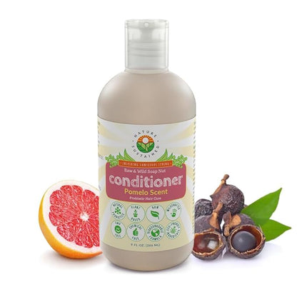 Hydrating Natural Conditioner - Moisturizing Organic Sulfate Free Conditioner - Raw Wildcrafted Probiotic Hypoallergenic Cleansing Conditioning Wash for All Hair