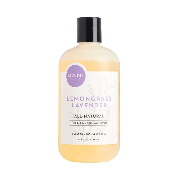 Naturals Shampoo - Lemongrass Lavender - Calming for the scalp; Scalp redness reduction; Reduces dandruff & dryness, 12 oz