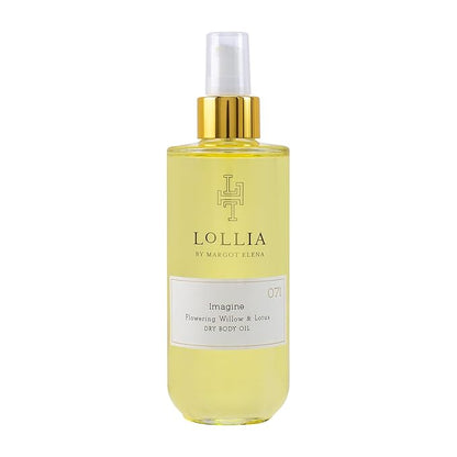 LOLLIA Dream Dry Body Oil, 6.8 Fl. Oz. – White Tea & Honeysuckle – Women’s, Scented, Moisturizing, Dry Body Oil for Women, For All Skin Types