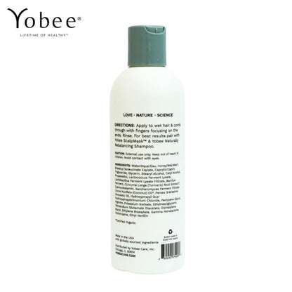 Yobee Naturally Rebalancing Shampoo | Dry, Flaky & Itchy Scalp Care with Para Probiotics, Organic Honey & Turmeric, Vitamin B12 & Oat Extracts | Dandruff & Psoriasis Relief (3 Bottles)