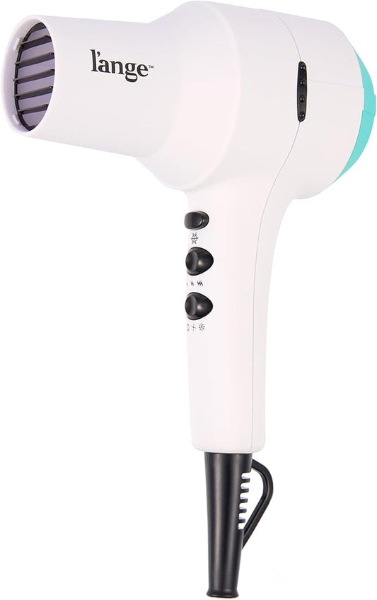 L'ANGE HAIR PowerStyle Ionic Turbo Hair Dryer | 1875W Fast Drying & Precision Styling for Long-Lasting, Frizz-Free Looks | Advanced Ionic Technology Smooths & Shines Hair (White)