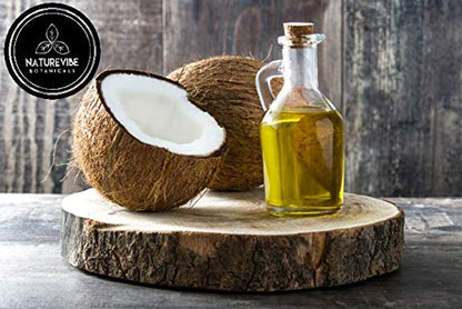 Naturevibe Botanicals Fractionated Coconut Oil 32oz and Castor Oil 32oz | Oil Combo