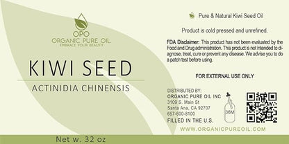 Kiwi Seed Oil - 32 oz - Pure, All Natural, Cold Pressed, Unrefined, Kiwi Oil Perfect for Hair, Skin, Scalp, Body Care Moisturizer