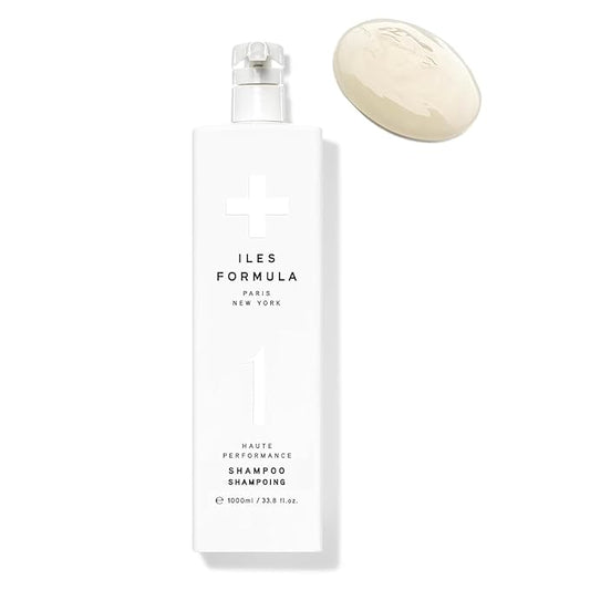 ILES FORMULA Shampoo - Sulfate, Paraben & Silicone Free - Deep Cleanse, Volumize, Detangle + Stops Breakage, Color & Extension Safe, with Macroloba Oil, Silk & Root Juices, 34 Fl Oz (1L)